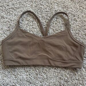 Athleta Women’s Vital Tan Sports Bra size medium A-C cup